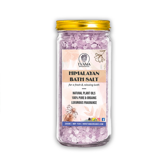 Himalayan Bath Salt Crystals | Lavender | Body & Foot Spa | For Pain Relief & Relaxation | 200g