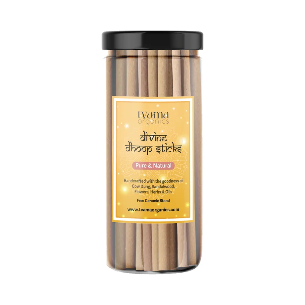 Tvama Divine Dhoop Sticks jar