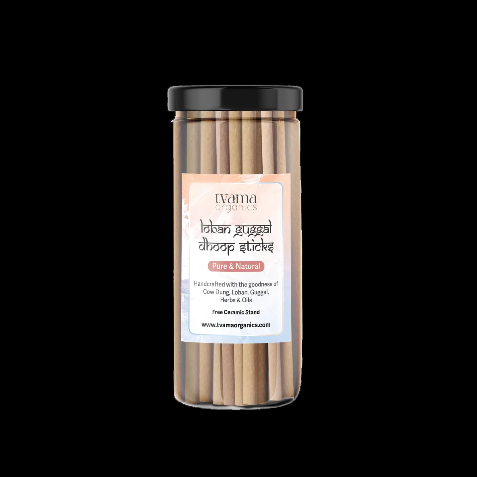 Tvama Loban Guggal Dhoop Sticks jar