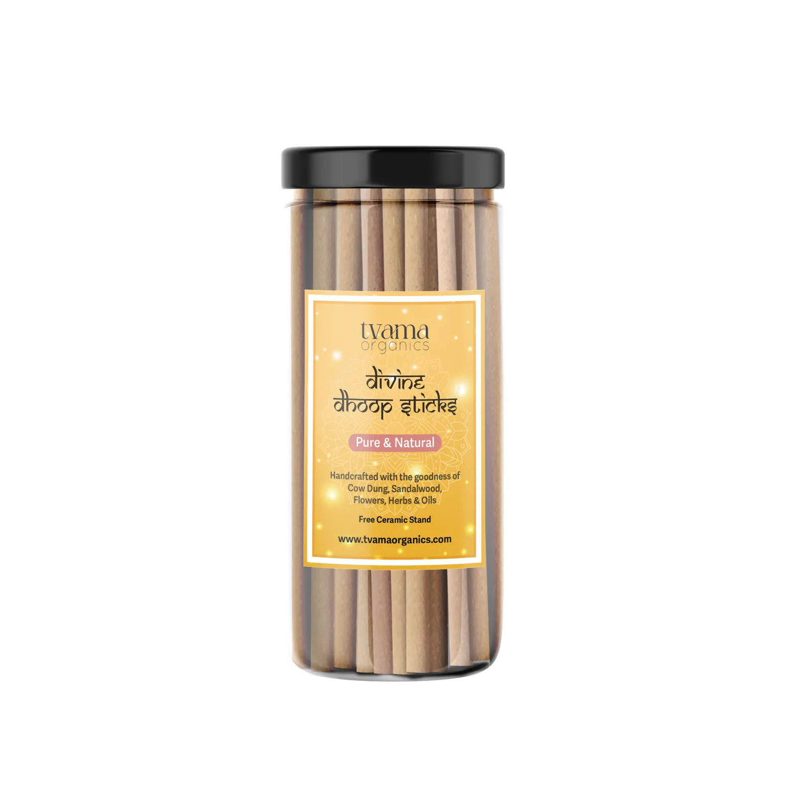 Tvama Divine Dhoop Sticks jar