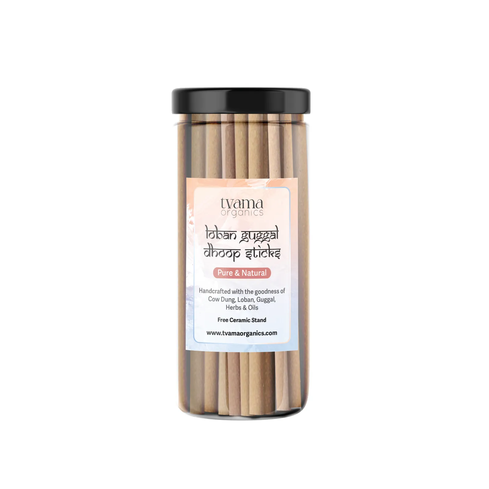 Tvama Loban Guggal Dhoop Sticks jar