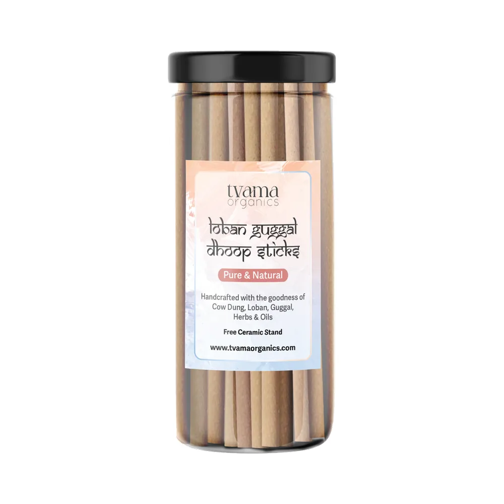 Tvama Loban Guggal Dhoop Sticks jar