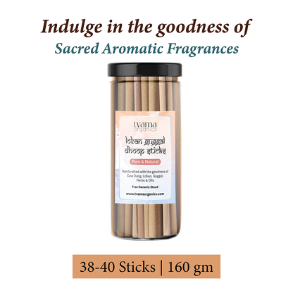 Natural Incense Sticks | Loban Guggal | Charcoal and Wood Free | 160gm